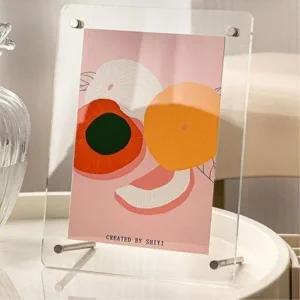 [마이모노샵] 메뉴판 상장 사진 투명 아크릴 액자 프레임 쇼케이스