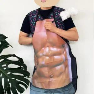 [마이모노샵] 테토남 근육 몸짱 앞치마 신혼부부 웃긴선물 미술용품