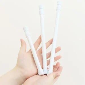 [마이모노샵] 주방 가림막 길이조절 화이트 미니 압축봉 5개 안방