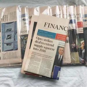 [마이모노샵] 카페 장식 감성 소품 빈티지 영어 영자 신문지 액자