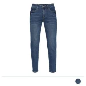 [VY] 남성 바지 9부 빅데님 슬림핏 중청 워싱 청바지