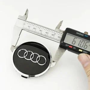 자동차휠캡 아우디 A3 A4 A5 A6 A7 S4 S6 Q5 Q3 Q7 RS7 차량용 휠 커버 배지 60mm 61mm 68mm 69mm 센터 4개