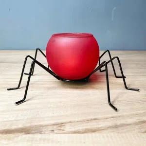 고품질 유리 볼 거미 촛대 장식 캔들홀더 라지(L) (WFFV563)