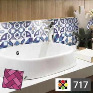 스티커타일 717 디자인 4분할 데코타일 스티커 WFKNLX5