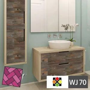 두께4T 스티커타일 WJ70 원목나무무늬 테코타일 WFKNLX2