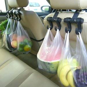 자동차 뒷좌석 대형 더블 후크 다기능 행잉 후크, 뒷좌석 머리 받침 우산 가방 거치대, 자동차 인테리어 액세서리