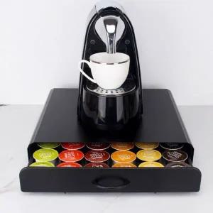 커피캡슐 정리함 서랍형 스틸 슬라이딩 보관 선반 커피머신용