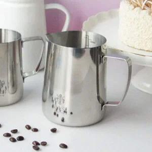 스테인레스 밀크저그 스팀용 라떼 눈금 피쳐
