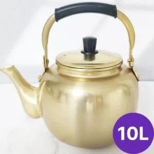 [골드스마일]양은 보리차 주전자 가정용 업소용 추억의 차통