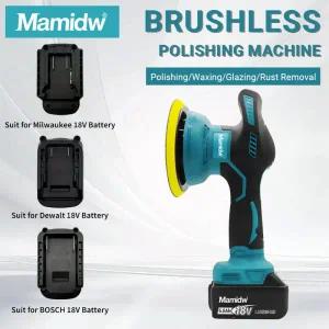 듀얼광택기 무선 8단계 디지털 디스플레이 차량용 광택기 전동 왁싱 마키타 18V 배터리 PIN용