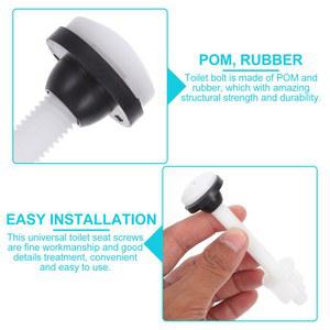 좌변기부속 4개 변기 물탱크 볼트 물통 나사 플라스틱 고정 부품 경첩 마운트 피팅 범용 시트 액세서리 POM 소재