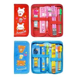 수정테이프필통세트 팬시 학용품 8개 선물 필기구세트