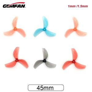 4쌍 Gemfan 45mm 3 블레이드 프로펠러 1mm FPV RC 프리 스타일 Tinywhoop 1.8 인치 이쑤시개 드론 DIY 부품