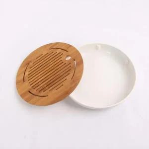 [골드스마일]대나무 소재 차 다기 받침 트레이