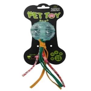 강아지용 간식 담는 볼 반려동물 놀이공 소프트츄잉 스낵볼 블루