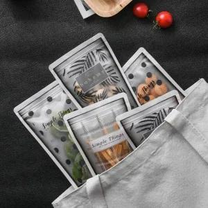 [콩심팥심]투명 지퍼 스탠드백 식품 보관용 진공 봉투