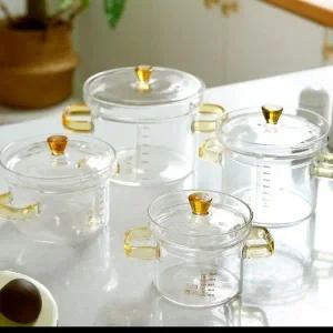 [콩심팥심]내열 강화유리 조리용 스튜냄비 미니