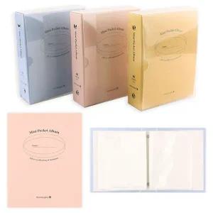 미니 포켓 사진 앨범 1단 랜덤 컬러 소형 여행 기록