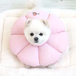 [골드스마일]강아지 푹신한 넥카라 핑크 S 1P 수술 깔대기 도넛 고양이넥카라