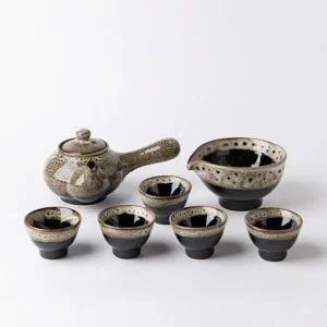 [골드스마일]이천도자기 다기세트 이중시유 5인 도자기 다기 선물