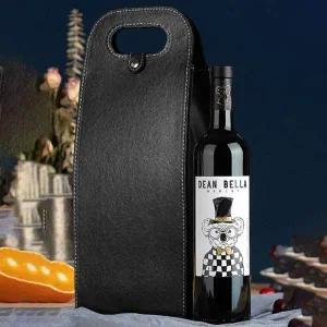[골드스마일]와인캐리어 와인 선물 빈티지 포장 가죽 가방 백 2구 2구와인백