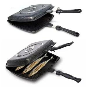 [골드스마일]생선구이 마블코팅 팬 직화구이 실용적 대형 양면형