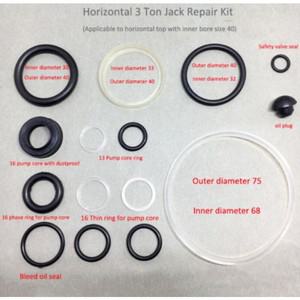 수평 3 톤 잭 오일 도장, 전체 세트 수리 키트