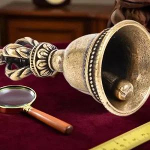 불교종 명상종 1PC 티베트 청동 종 수공예 다이캐스팅 윈드 벨 홈 용 황동