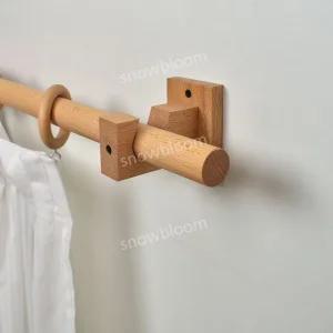 우드 커튼봉 미니멀 감성 북유럽 커텐걸이 우드봉