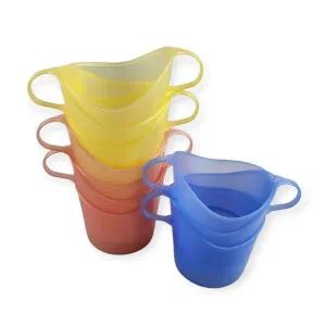 [골드스마일]반투명 컵홀더컵받침 손잡이 다용도 종이컵 보관함