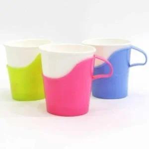 [골드스마일]종이컵 손잡이 받침대 홀더 일회용 컵 받침컵