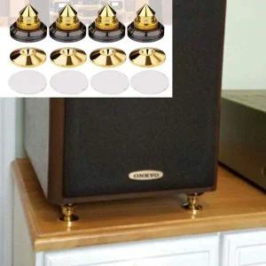 스피커 벋침 슈즈 스파이크슈즈 4p 서브우퍼방진 사운드바방진