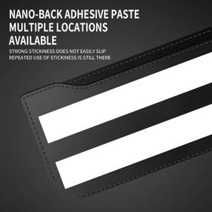 프리미엄 인조 가죽 자동차 시트 등받이 정리함 - 다기능 수납 가방, 휴지통 및 휴대폰 거치대 차량