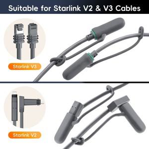 Fonken 스타링크 케이블 엔드 캡 장착 키트, 그로밋 방진 실리콘 보호 커버, 플러그용