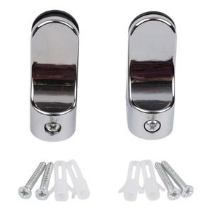 2Pcs 유리 클램프 아연 합금 선반 지지대 플레이트 홀더 브래킷 가구 하드웨어 3-20mm 두꺼운 나무