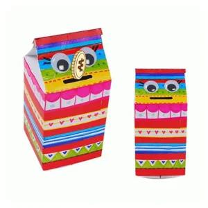 우유팩 저금통 만들기 창의력 알록달록 디자인