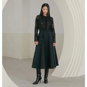 [에고이스트](타임스퀘어점패션관)소재 믹스 아웃포켓 포인트 롱 원피스 (ER1WO160)