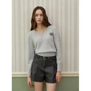 [에고이스트](타임스퀘어점패션관)루즈핏 블루종 V넥 니트 풀오버 (ER4KL162)