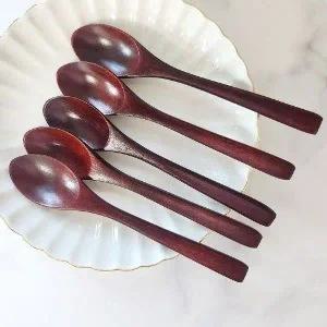 옻칠 수저 티스푼 커피용 스푼 숟가락