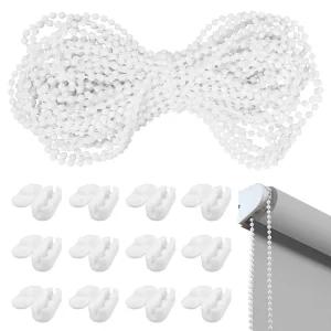 블라인드 방향전환줄 12m 롤러 블라인드 버티컬 방향전환 구슬끈줄 부속 부품 + 블라인드 체인 커넥터