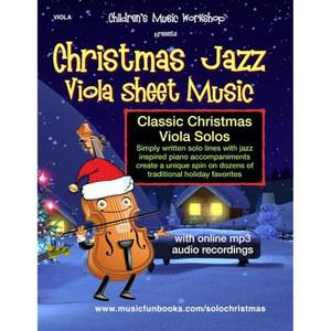 크리스마스 재즈 비올라 악보 클래식 솔로는 피아노 반주와 온라인 MP3 오디오로 스타일로 편곡되었습니다 솔로