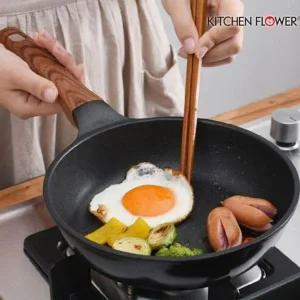 [골드스마일]우드손잡이 프라이팬 주방 조리팬