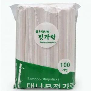 [골드스마일]일회용 대나무 나무젓가락 소풍용 식기