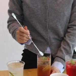 스테인리스 칵테일 머들러 바스푼 하이볼 믹싱 스틱