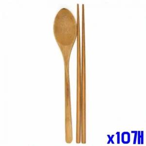 [골드스마일]대나무 우드 수저 스푼 식기용품