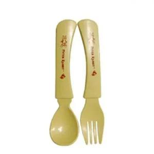 [골드스마일]토끼 모양 티 스푼 포크 어린이 식사용 수저