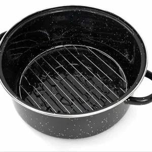 [골드스마일]고구마 조리냄비 28cm 생선 조리기 군밤 직화 조리용 냄비 장갑 포함