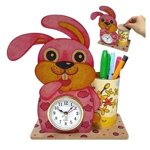 토끼 디자인 연필통 만들기 저금통 장식 입체형 컷팅제품