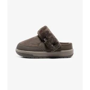 [밸롭](김해점)여성용 따뜻한 온기와 부드러운 패딩슈즈 엠버 플리스 뮬 플러스 브라운 BC4LABW001BR