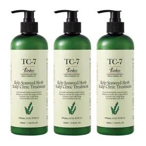 [띵코][3개세트]TC-7 천연 다시마 씨위드 허브 두피 클리닉 헤어 트리트먼트 500ml